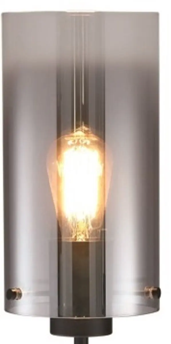 Freelight Ventotto Wandlamp - 15cm - Zwart/Smoke Glas