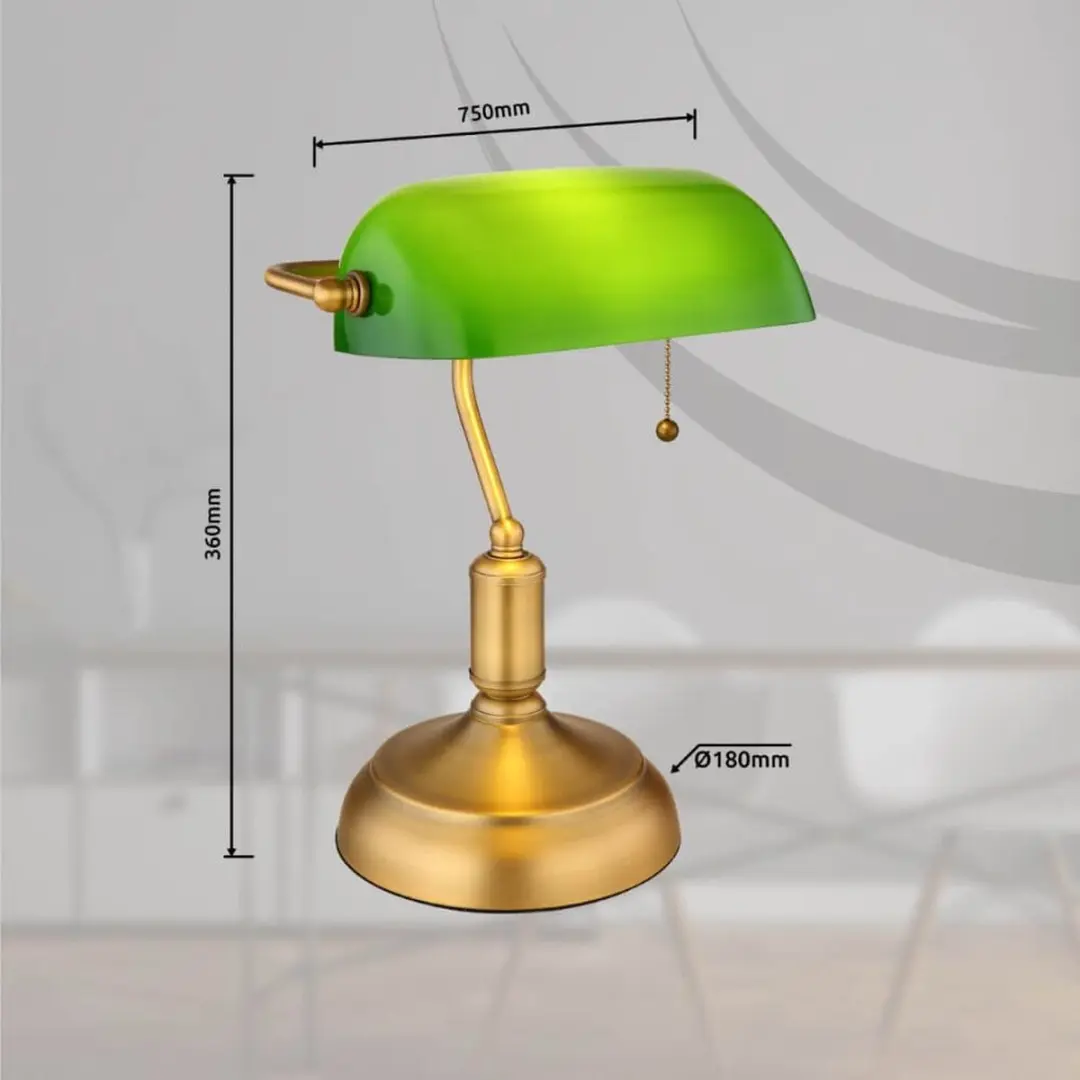 Globo Antique Tafellamp 18cm - Messing