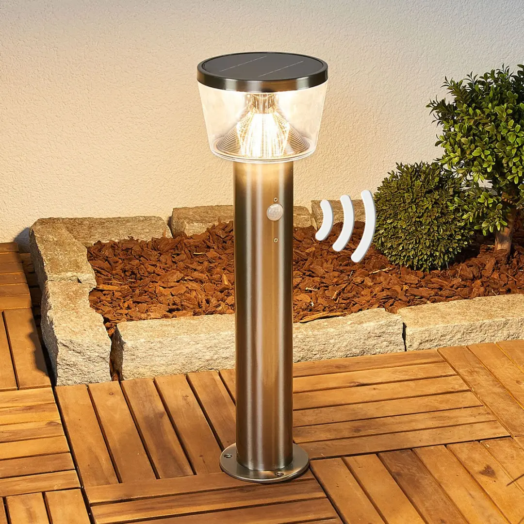 Lindby Solar Buitenverlichting - 1 Lichtpunt - 6W - Roestvrij Staal
