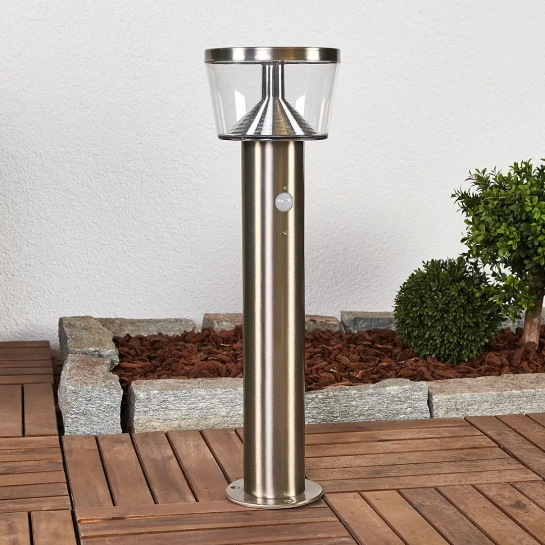 Lindby Solar Buitenverlichting - 1 Lichtpunt - 6W - Roestvrij Staal