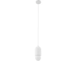 Lindby Hanglamp Gips Glas 1 Licht E27 - Wit - afbeelding 6 van 6