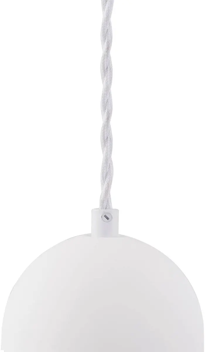 Lindby Hanglamp Gips Glas 1 Licht E27 - Wit