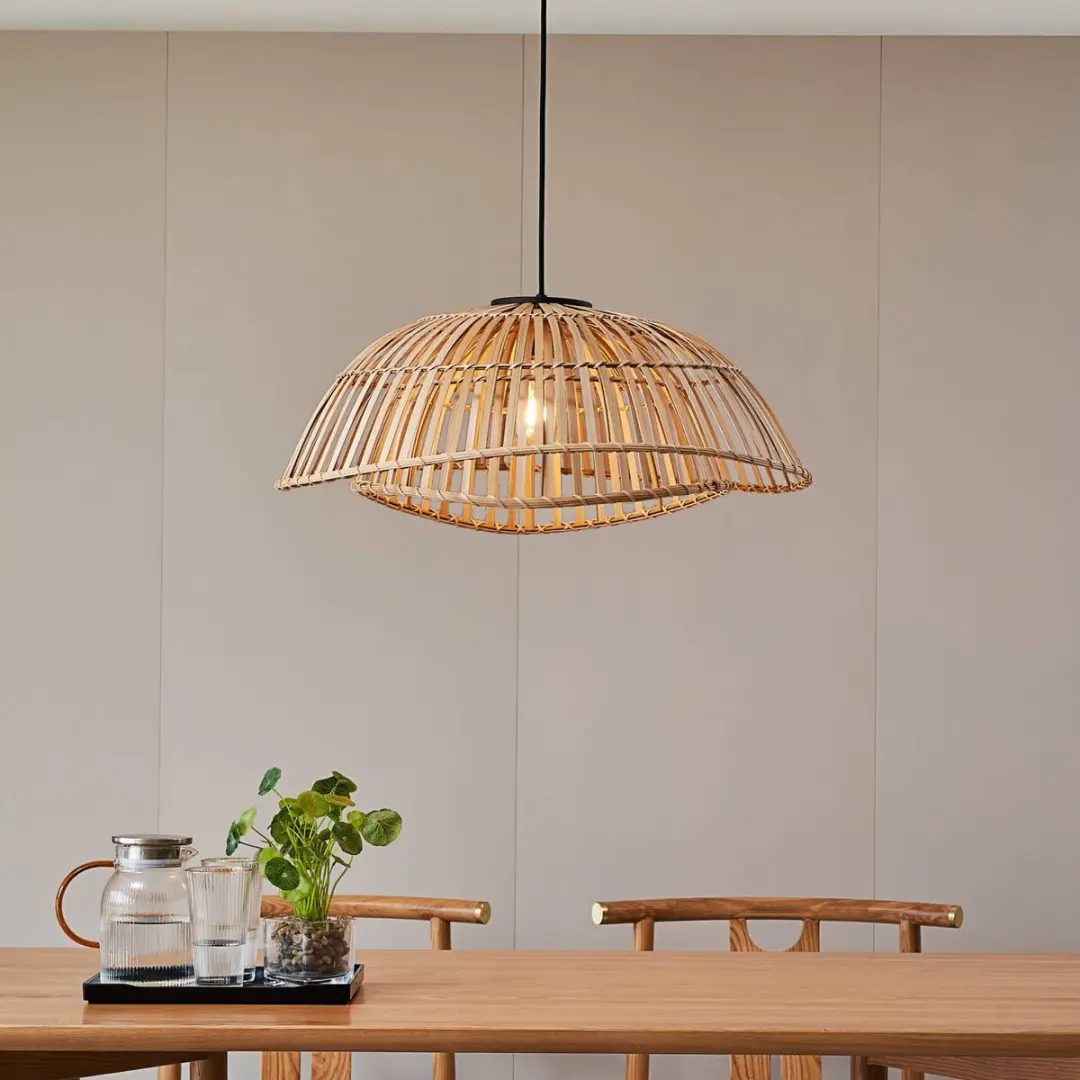 Lindby Hanglamp Bamboe E27