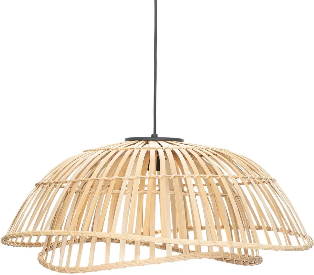 Lindby Hanglamp Bamboe E27 - 1 Lichtpunt