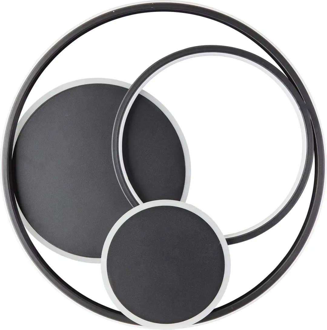 Brilliant Runda Plafondlamp 51,5W - 50cm - Zwart