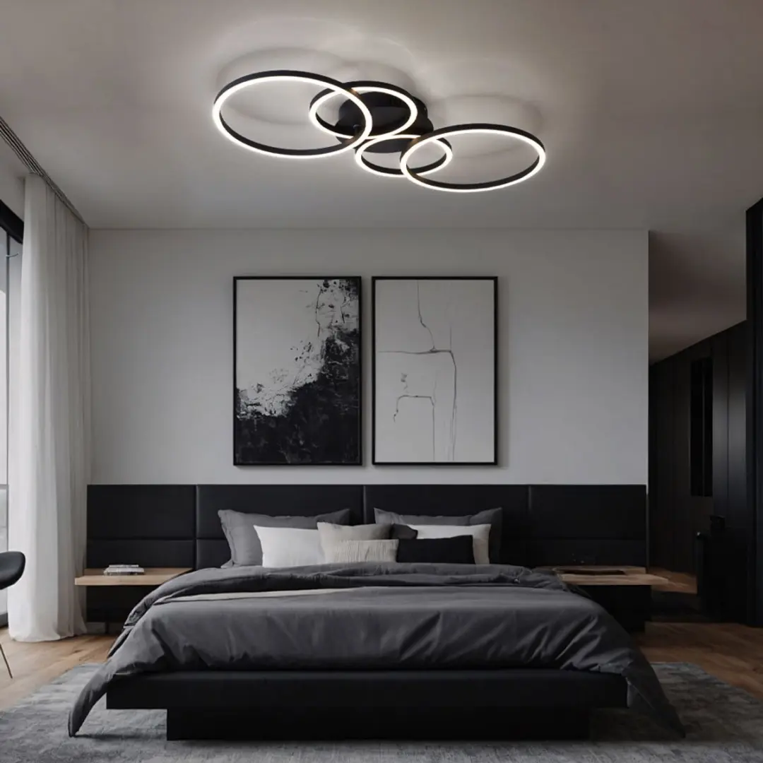 Globo Plafondlamp Ringlamp 4 Ringen