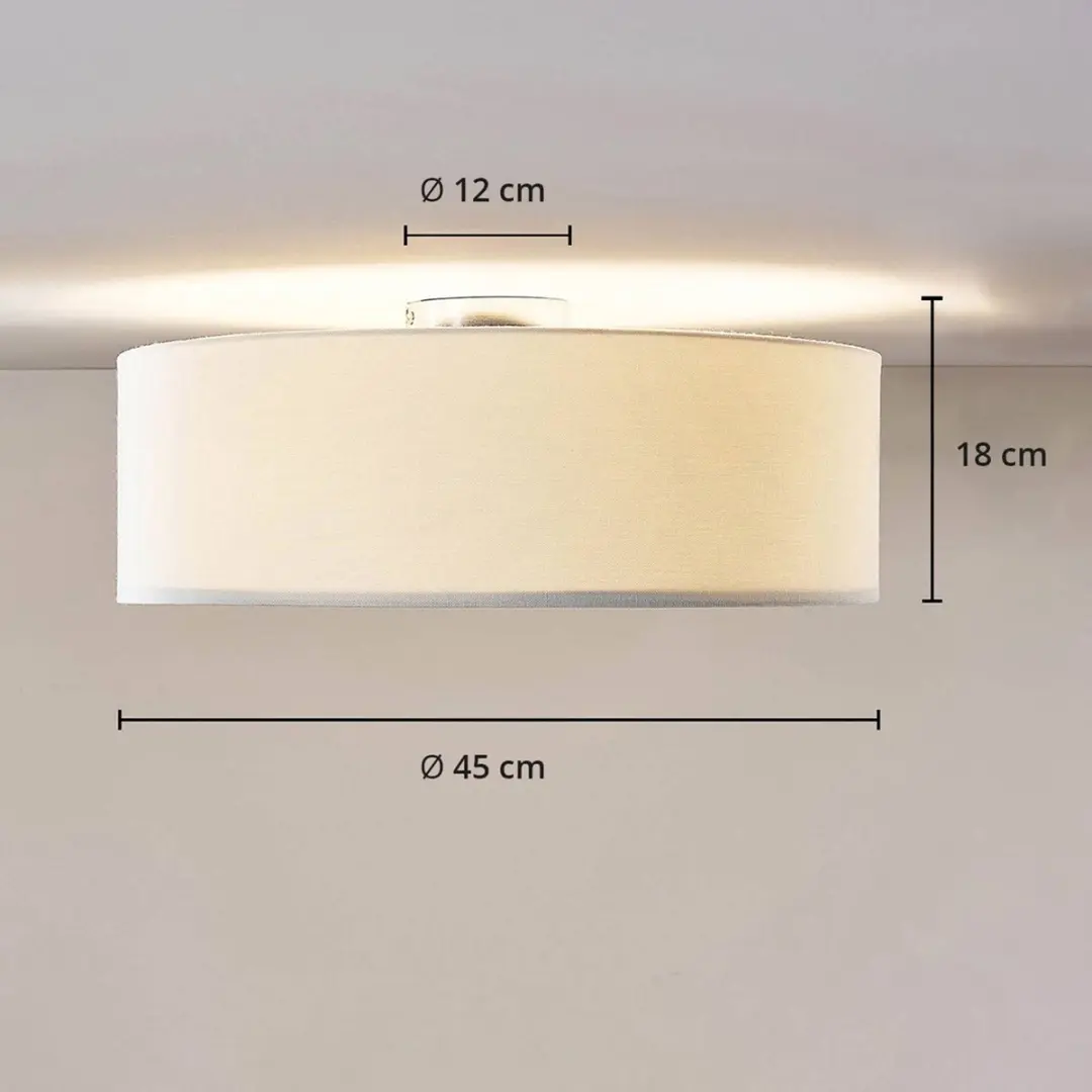 Lindby Plafondlamp 3-Lichts - 45cm - Wit