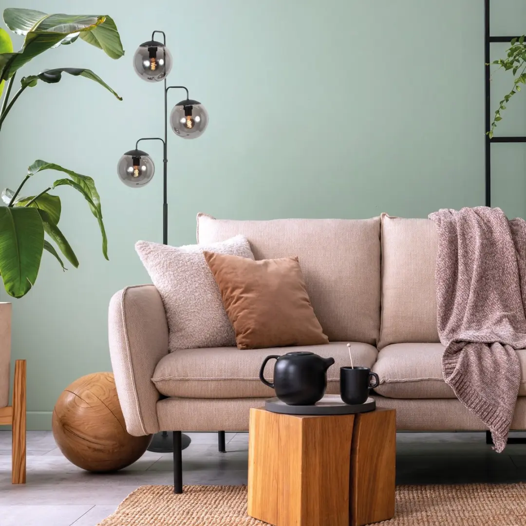 Steinhauer Vloerlamp Bollique 4611ZW - 3 Smoke Glazen Bollen