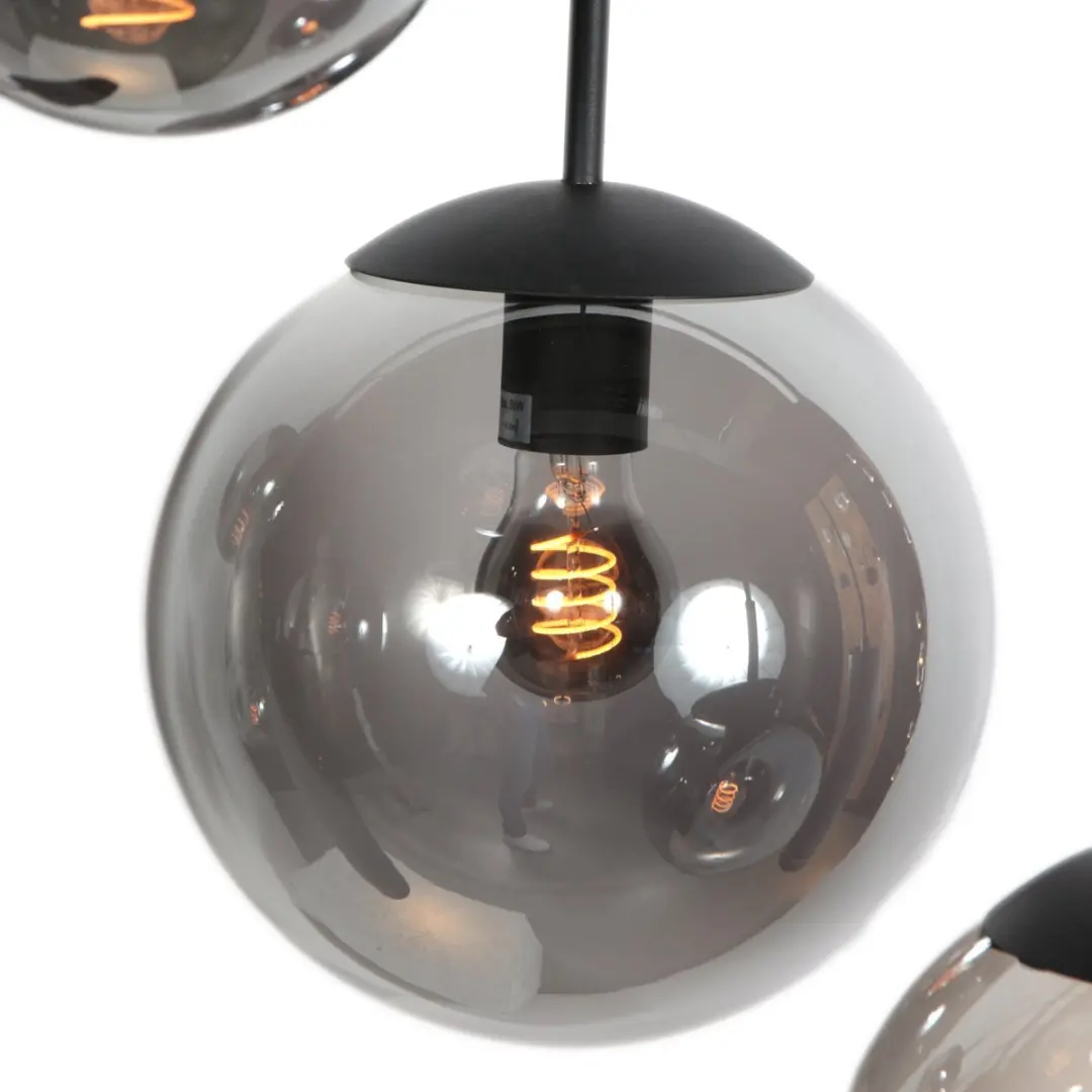 Steinhauer Bollique 4846ZW Hanglamp - 9 Lichtpunten - Zwart