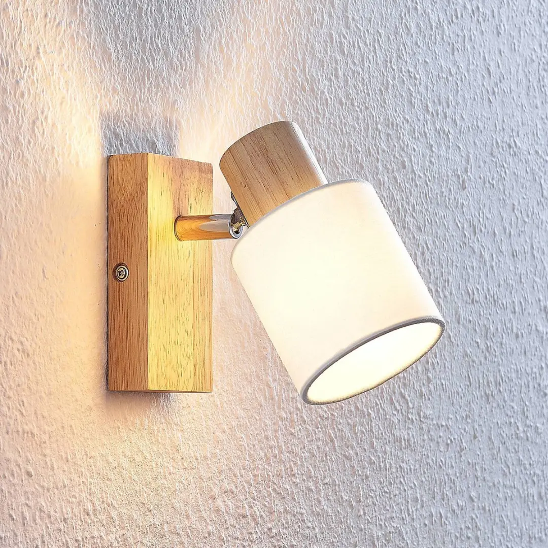Lindby Buitenspot 1 Lichtpunt E14 - Hout/Wit