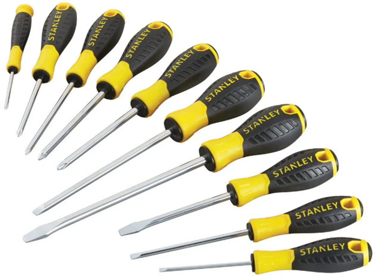 Stanley STHT0-60211 Schroevendraaierset - 10-delig - Geel