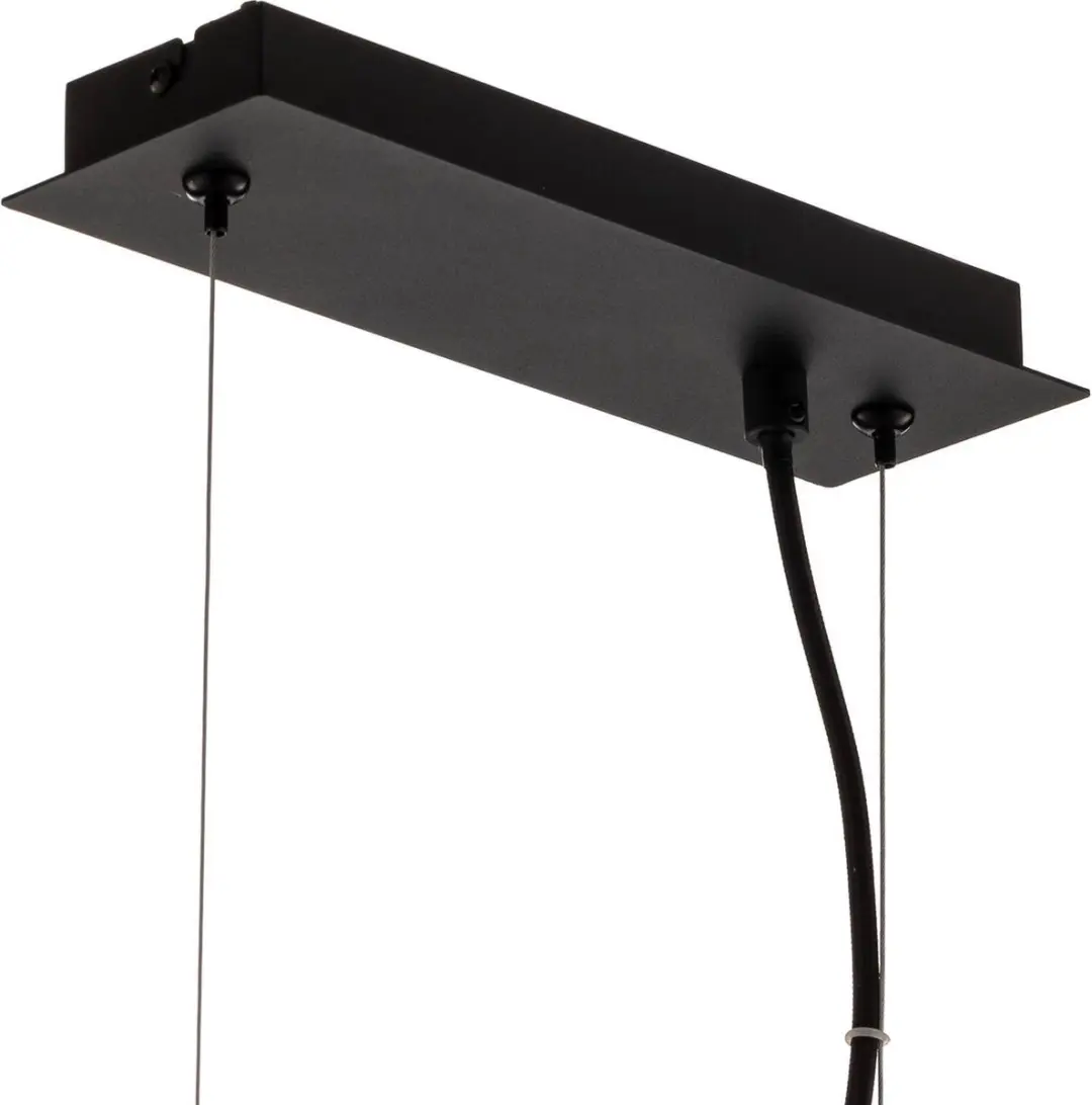 Lucande Hanglamp 3-Lichts E14 - 18cm - Rookgrijs/Zwart