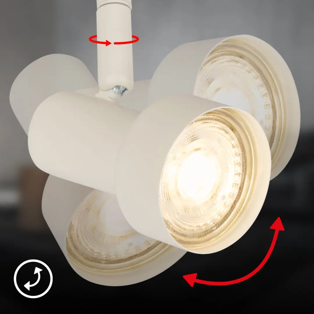 Briloner BKLicht Tapp Opbouwspot GU10 - Oud Wit