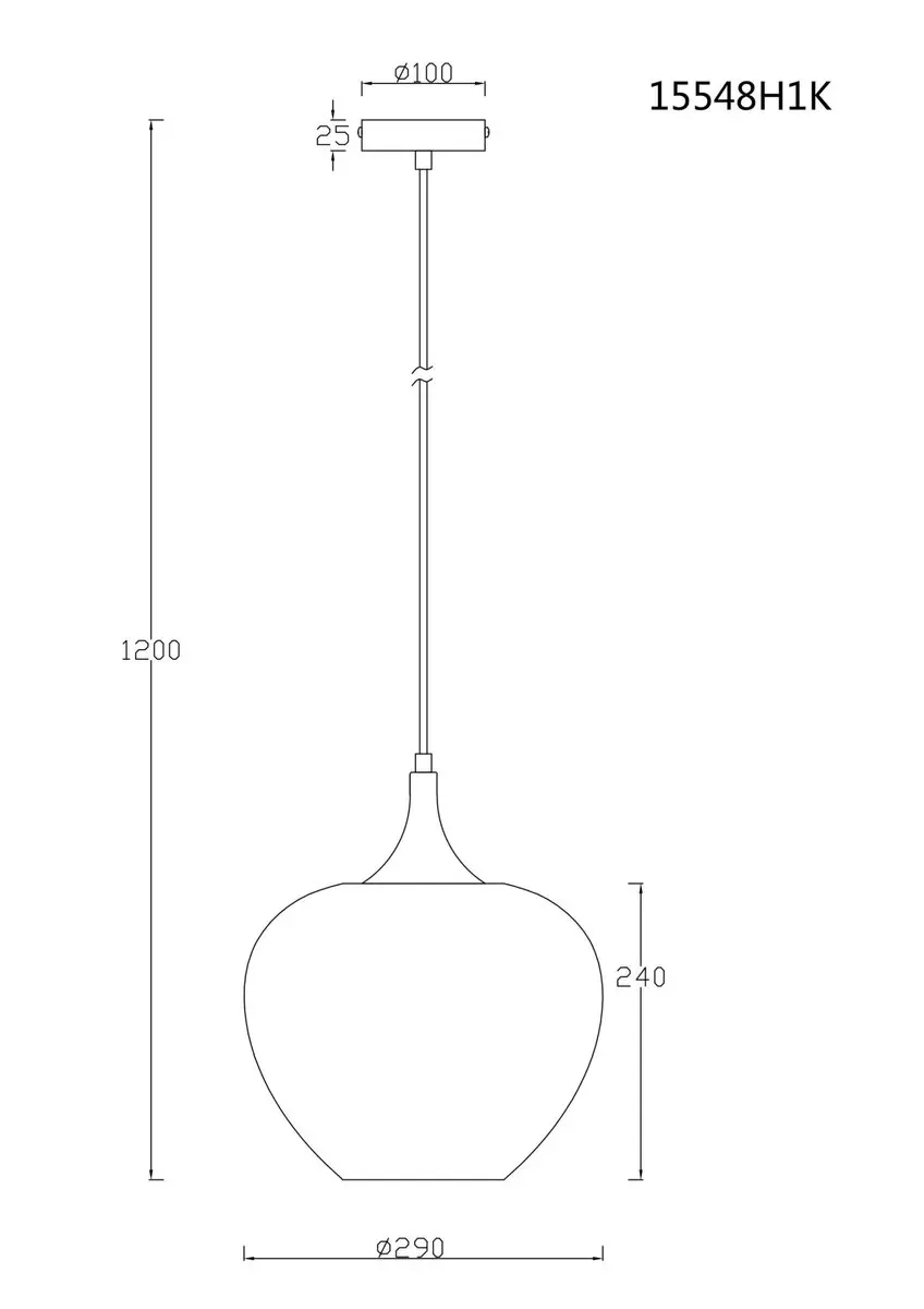 Globo Maxy Hanglamp - Ø29cm - E27 - Wit