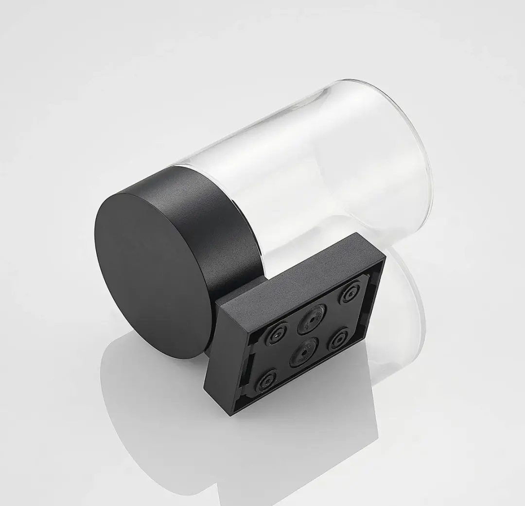 ARCCHIO Wandlamp Buiten 1 Licht E27 - Zwart/Heldere Glas