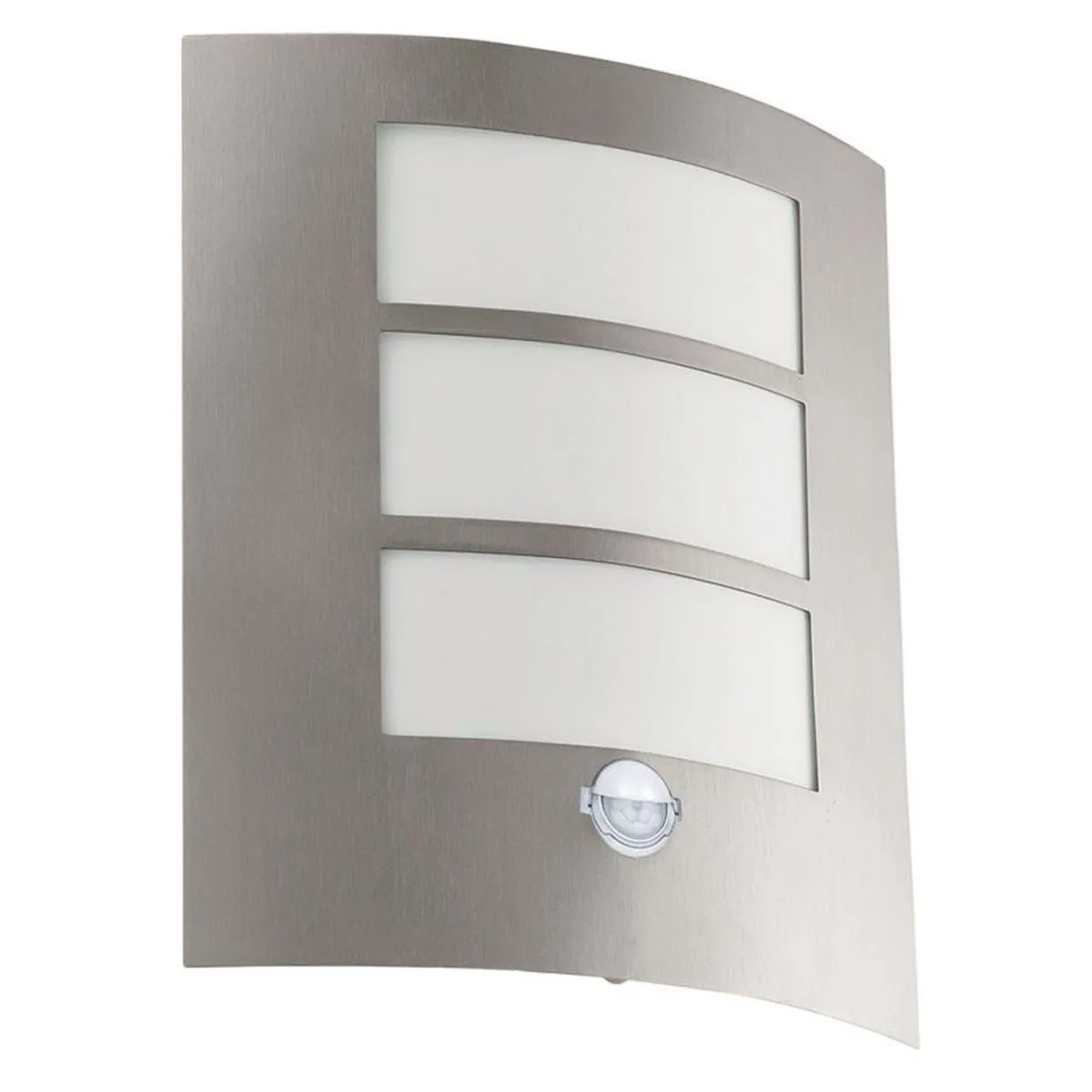Eglo City Wandlamp Buiten E27 RVS - Bewegingsensor