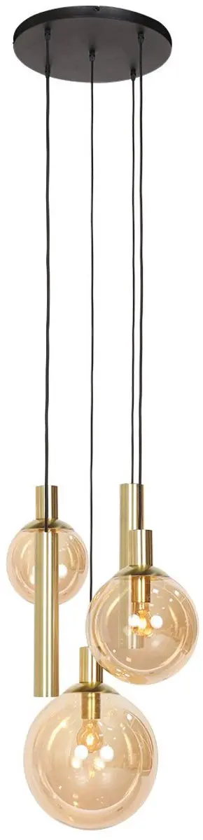 Steinhauer Bollique New 3801ME Hanglamp - 5 Lichamen - Ø60cm - Goud - afbeelding 6 van 6