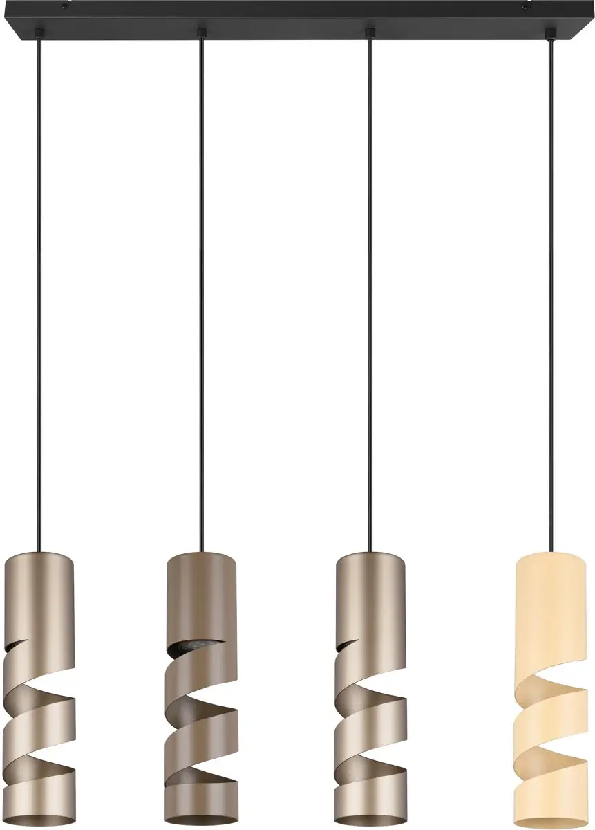 Reality Leuchten Stream Hanglamp 4-Licht - Meerkleurig