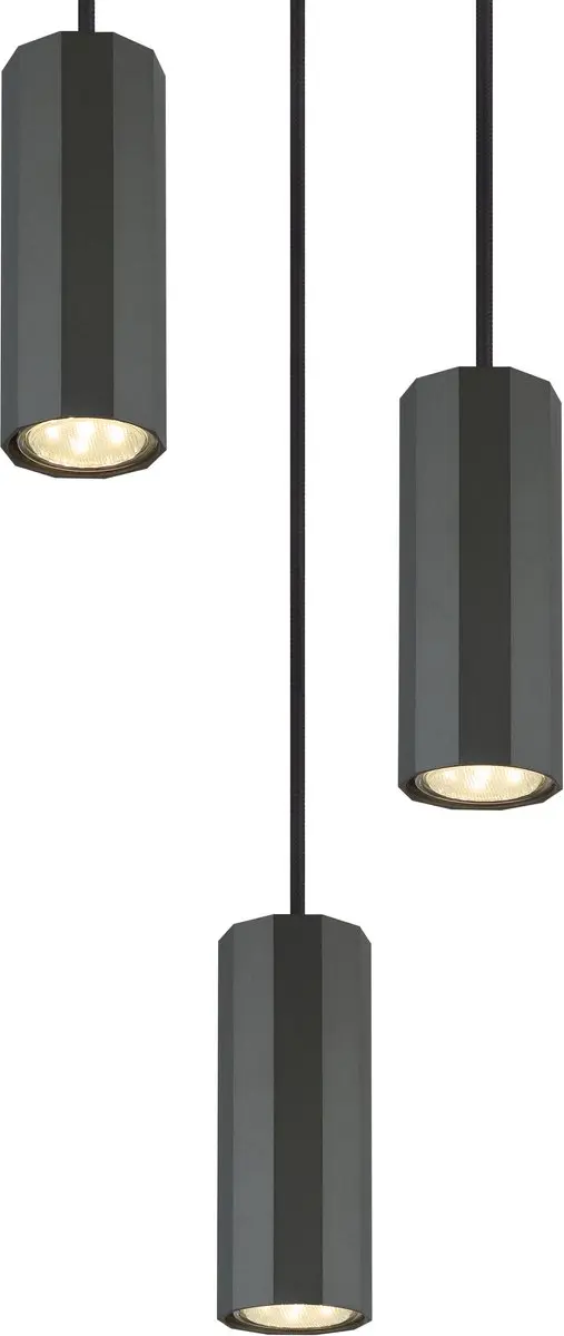 Globo James Hanglamp 8x250W - Mat Grijs - Buiten