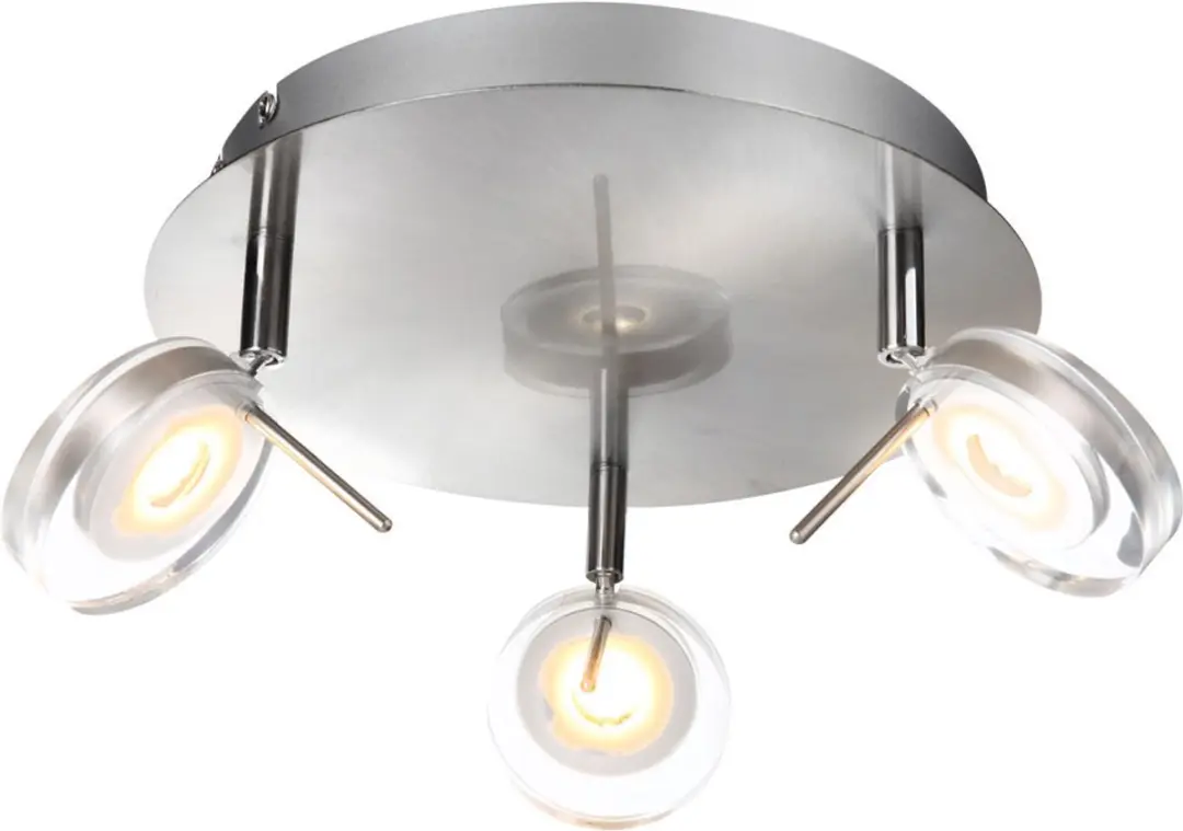 Globo Spotrondell Plafondlamp 3x5W Warm Wit