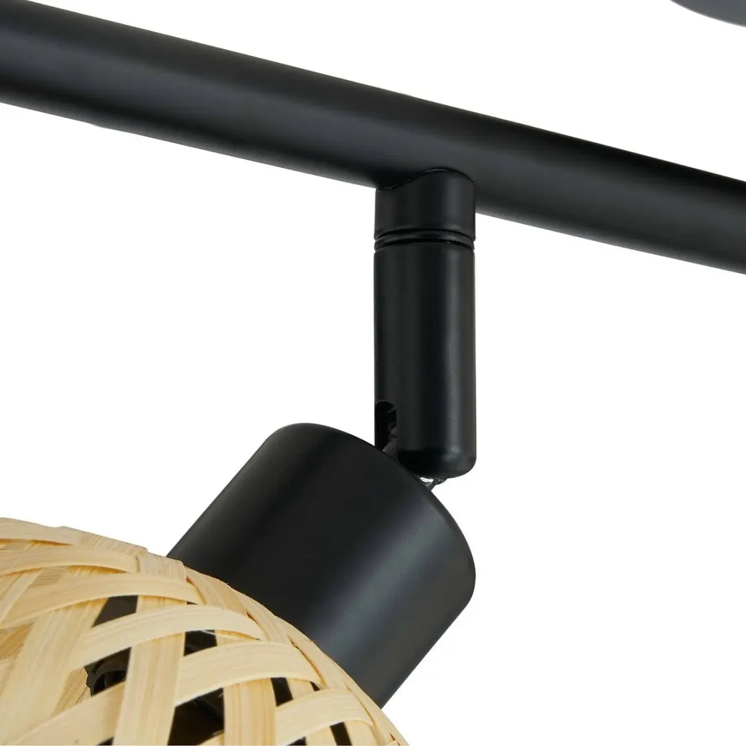 Lindby Bamboe Buitenspot 4-Lichts E14 - Hel Hout