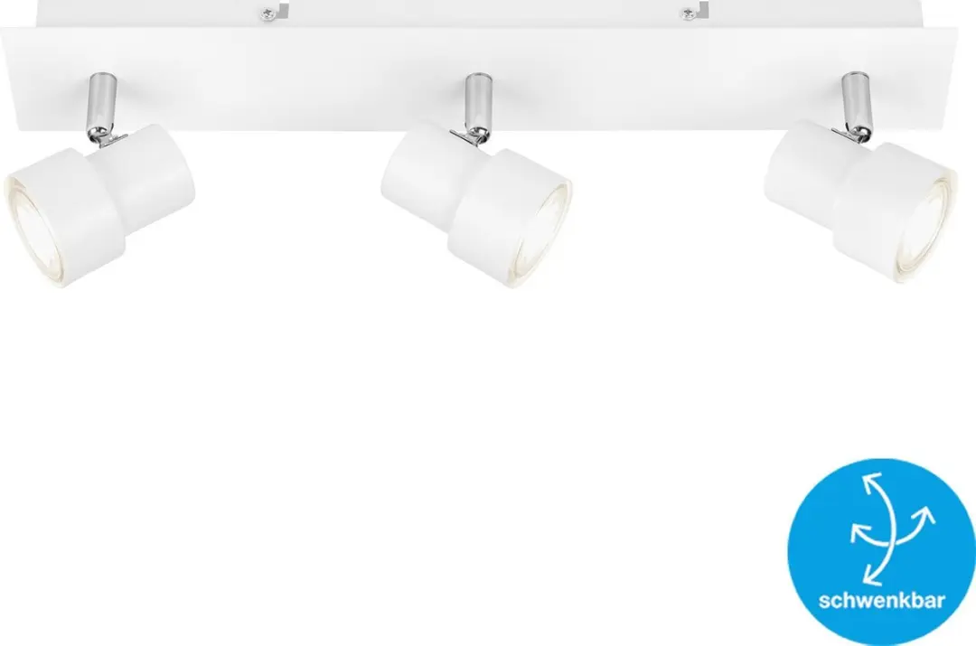 Briloner ROCK Plafondlamp 3x GU10 5W