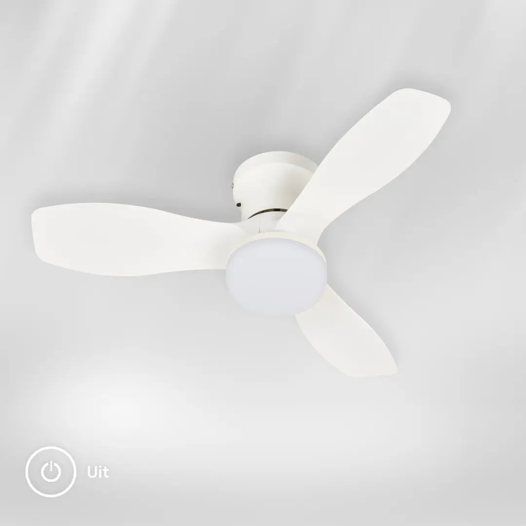 Briloner Lufito Plafondventilator LED 60cm - Wit