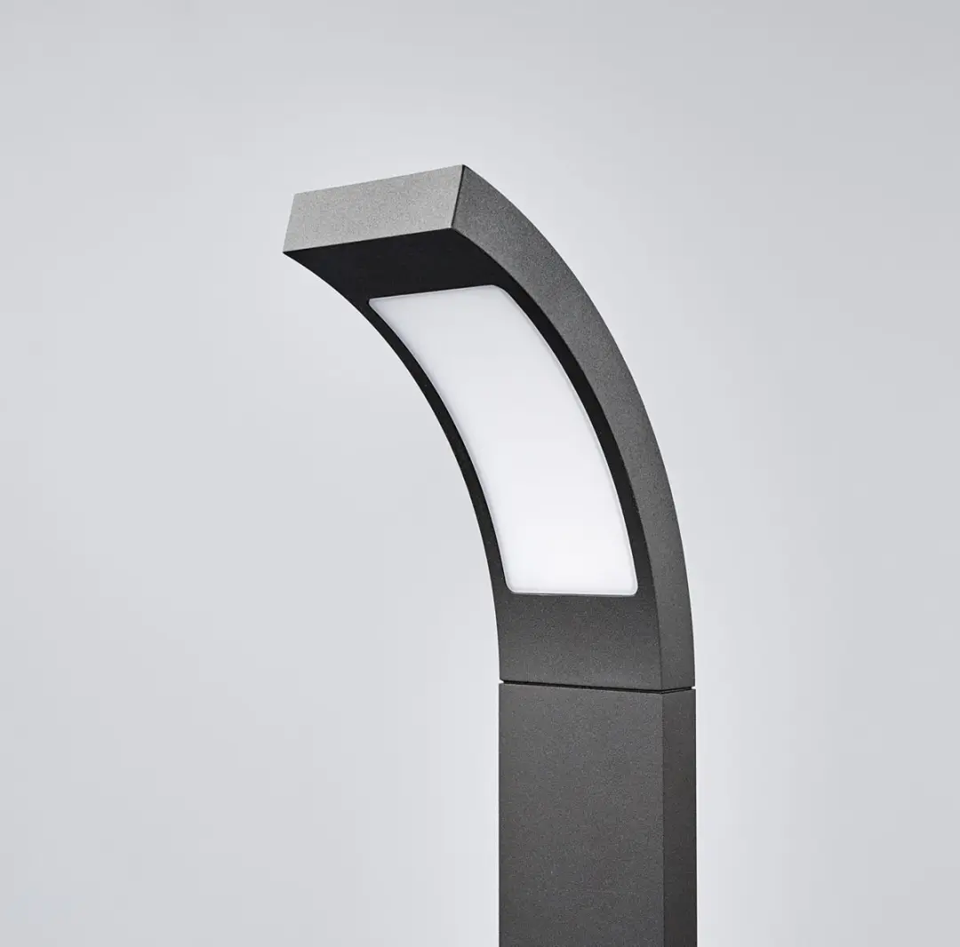 Lucande LED Buitenlamp 5.5W - Grafietgrijs/Opaalwit