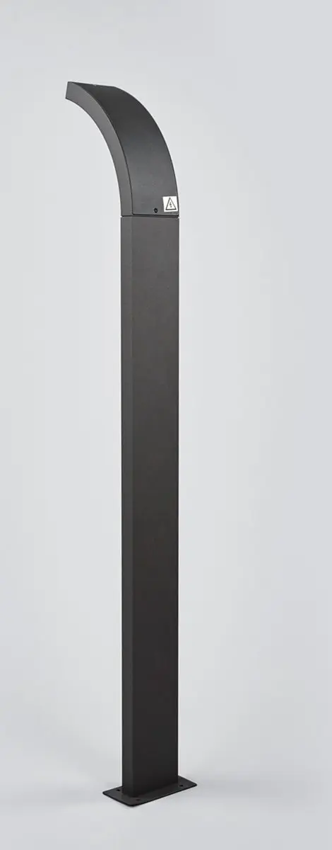 Lucande LED Buitenlamp 5.5W - Grafietgrijs/Opaalwit