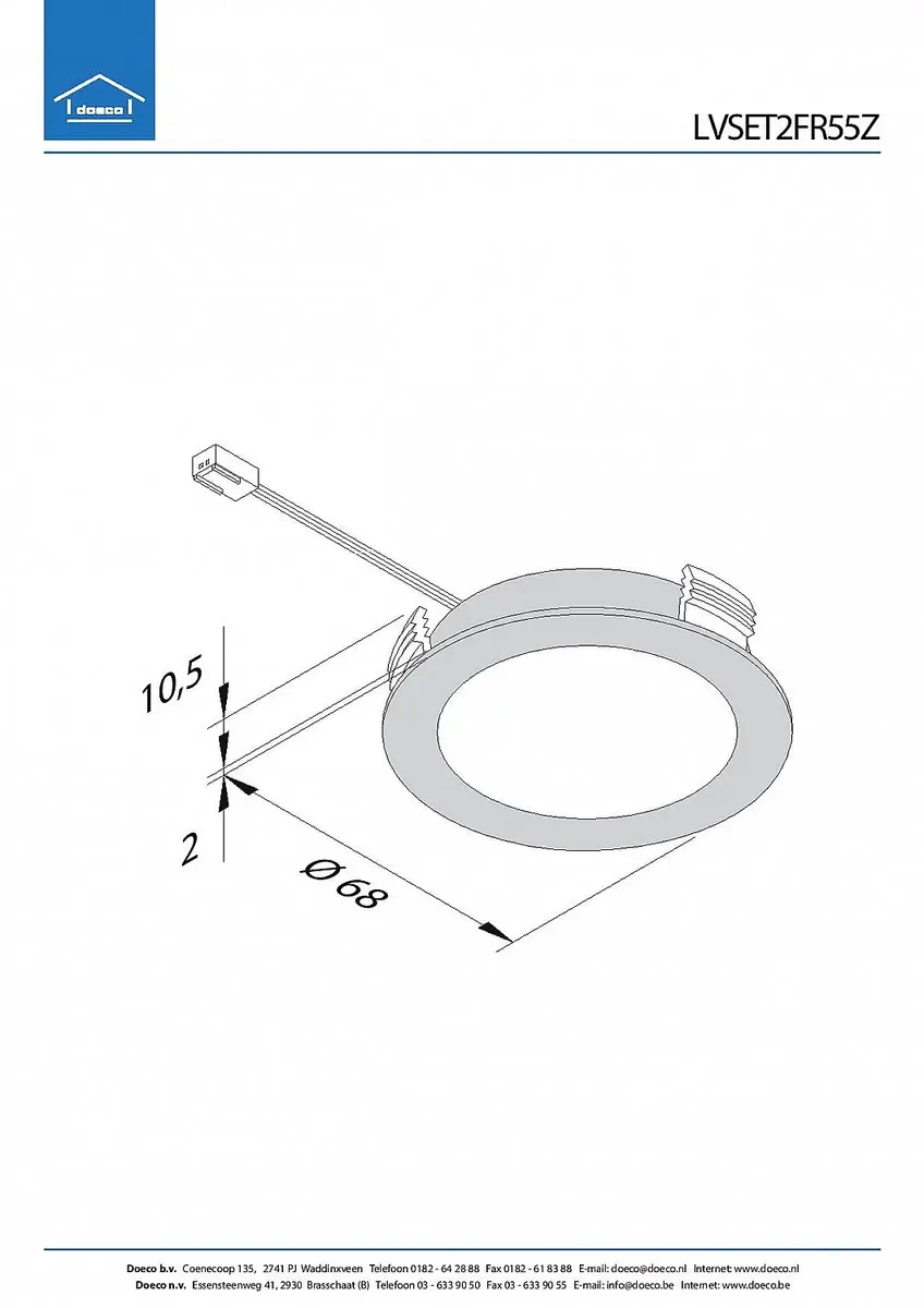 Hera FR-55 LED Spotset 24V