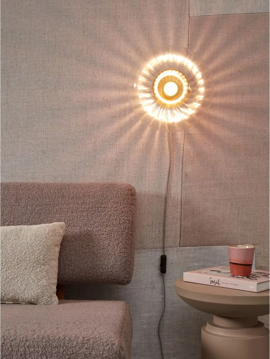 it's about RoMi Wandlamp Brussels Goud - Ø27cm