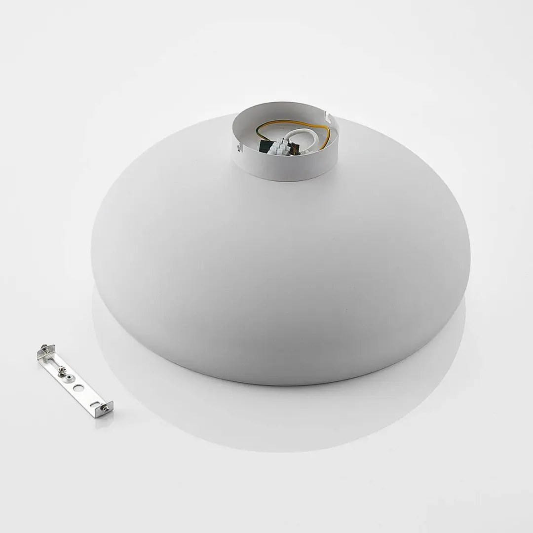 Lindby Plafondlamp Metaal 40cm - Wit/Goud - E27