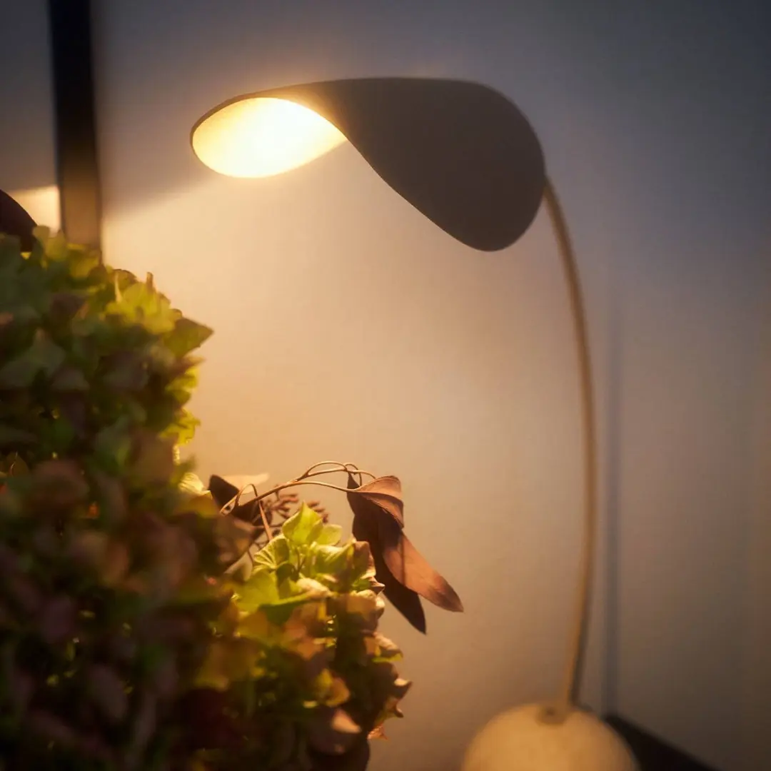 Lucande Bureaulamp IJzer Marmer 8W G9 - Beige Natuursteen