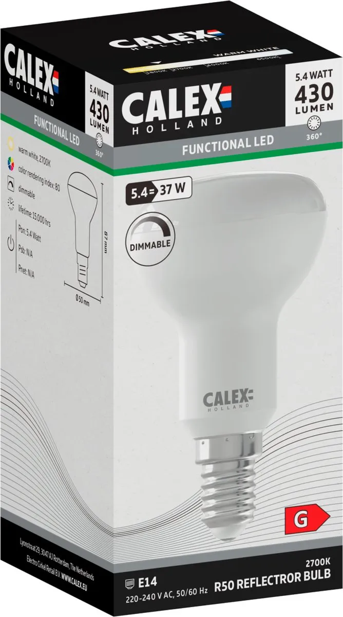 Calex LED Spot E14 5.4W - 50mm