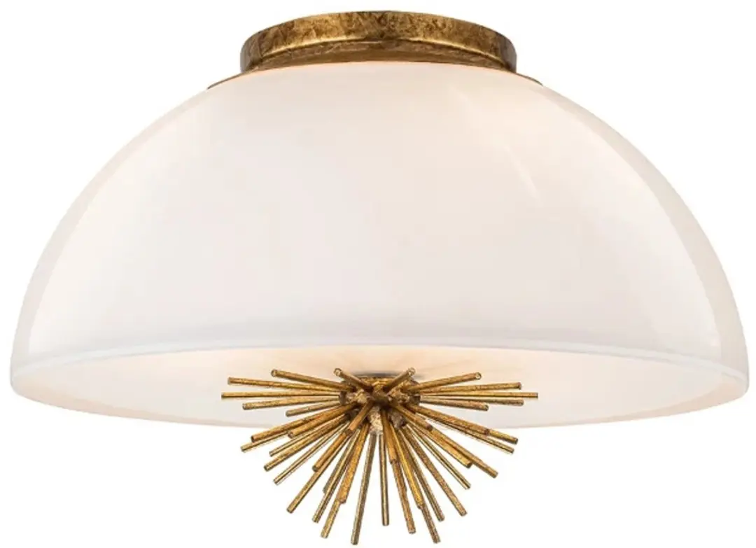 Elstead LED Hanglamp Staring 3x E27 - 40W - Goud - afbeelding 6 van 6