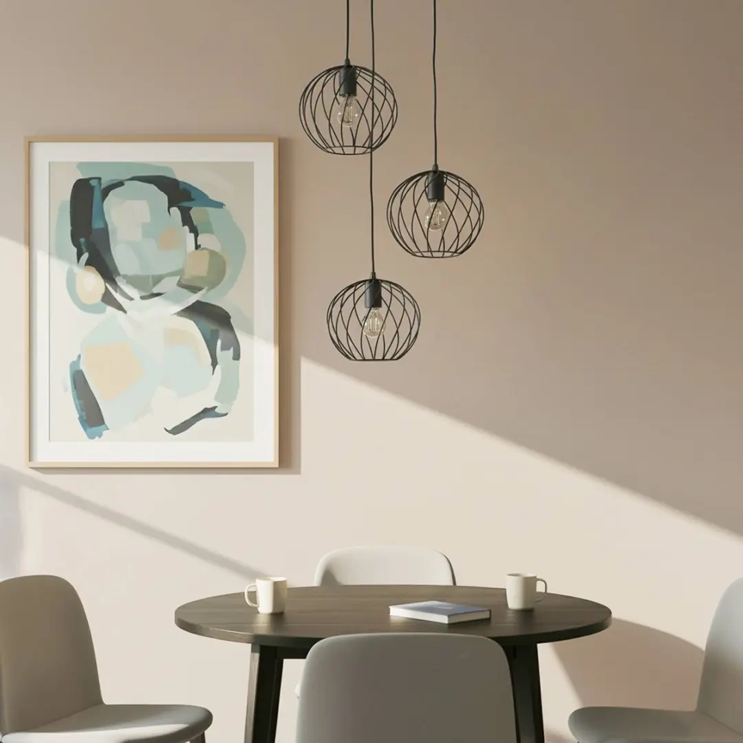 Lindby Hanglamp 3-Lichts Metaal - Zwart