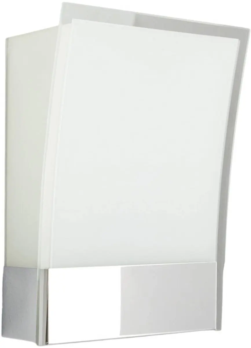 Lindby Wandlamp 2 Lichtpunten Glas Metaal - 26,5 cm - Wit Gesatineerd Chroom