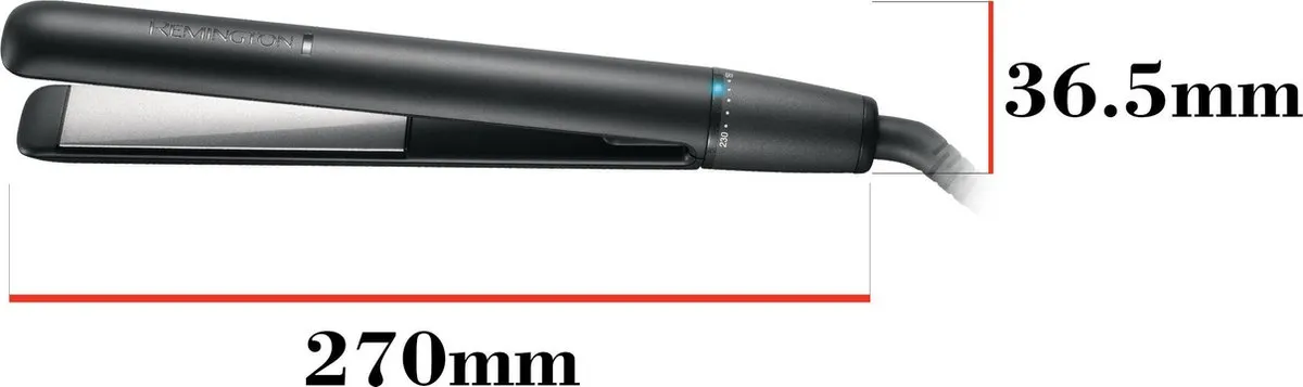 Remington S3700 Ceramic Glide Stijltang - 8 standen - Zwart