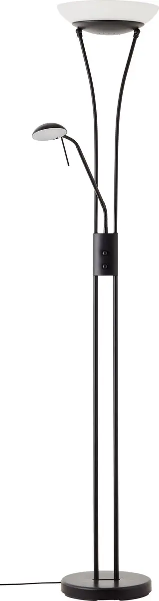 Brilliant Finn LED Uplight Leesarm - 26W 2500lm 3000K Zwart