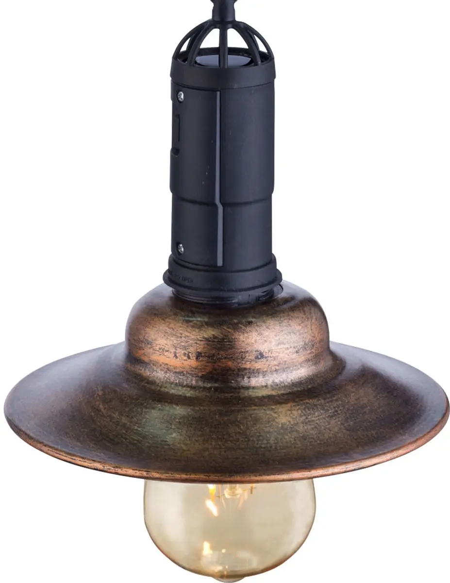 Globo LED Solarlamp Hanglamp Industriële Buitenlamp - 2 Stuks - Brons - 3500K