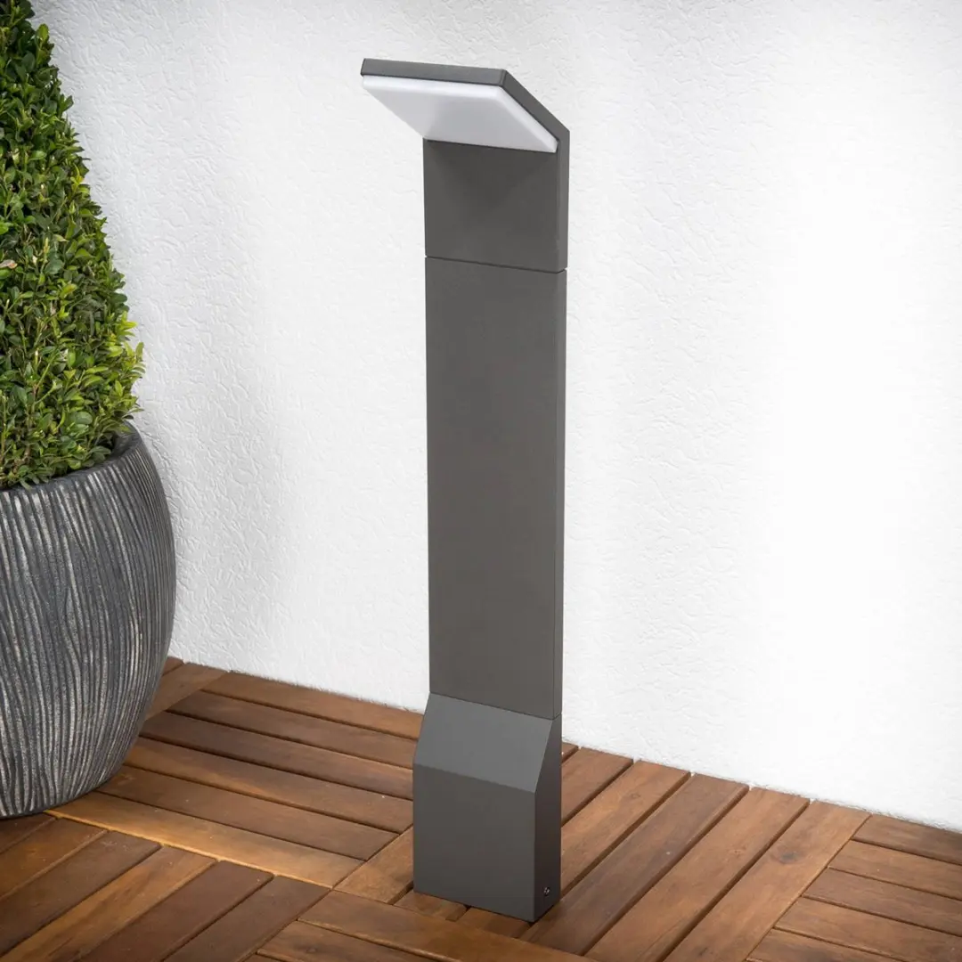 Lucande LED Buitenlamp 7.7W - Grafietgrijs/Wit