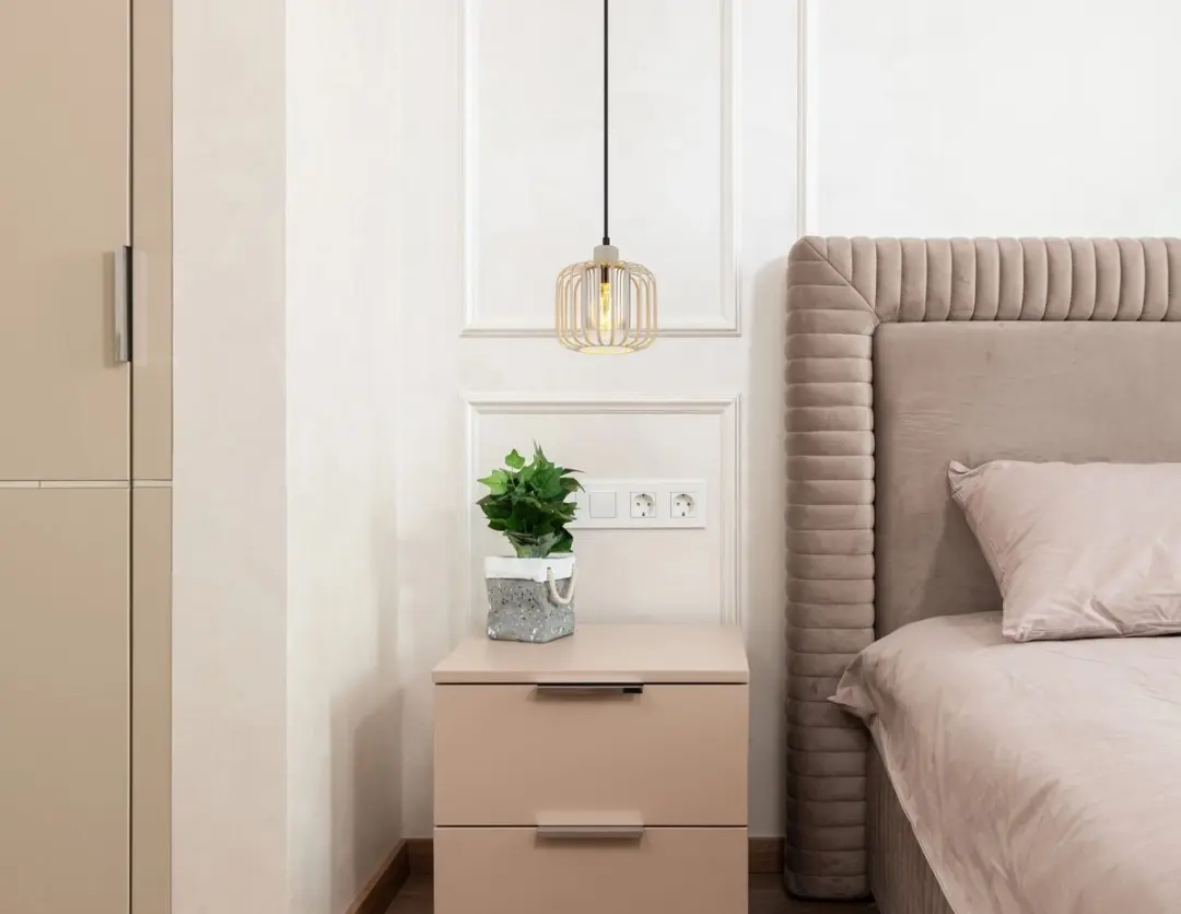 Globo Alfred Hanglamp - Ø18cm - E27 - Beige Metaal