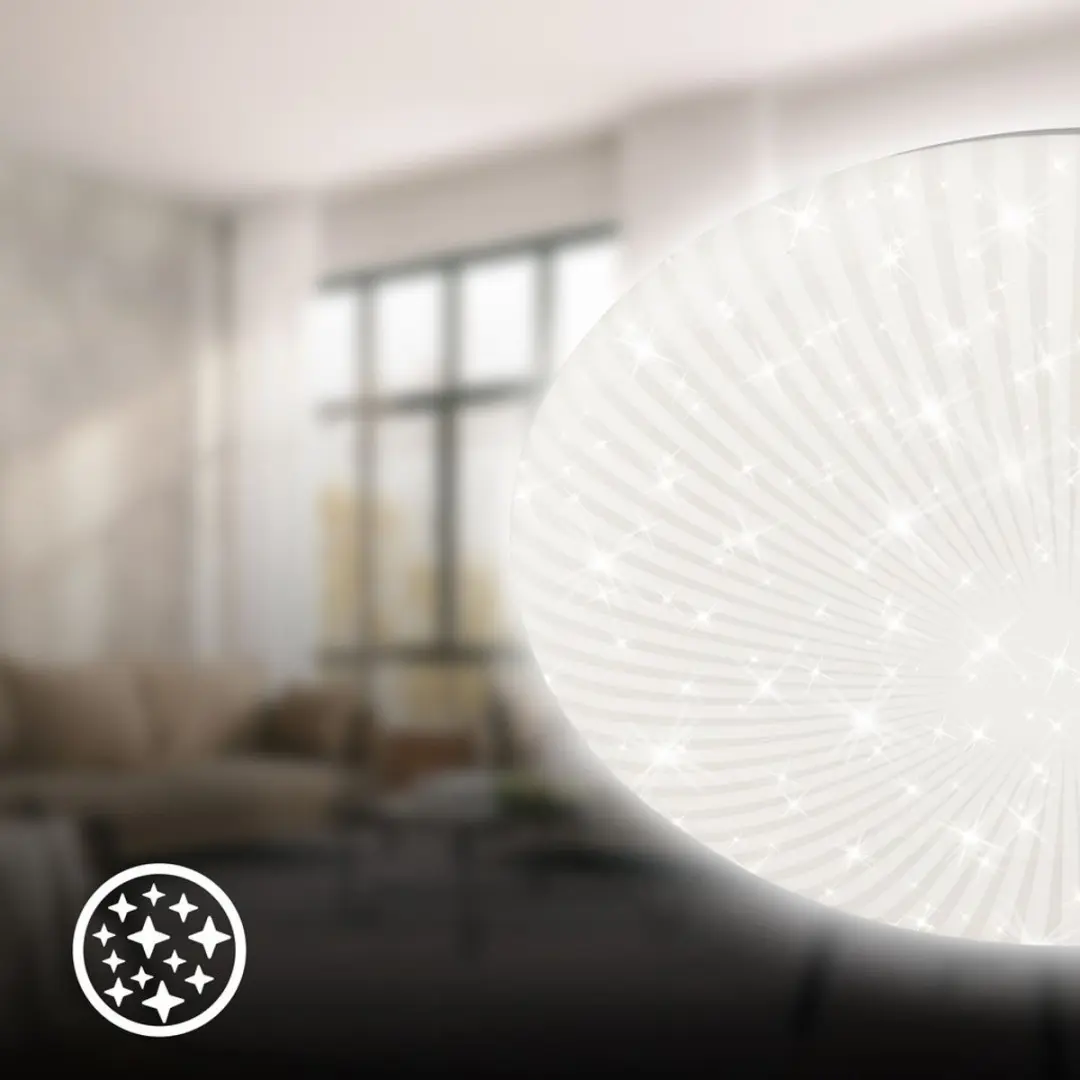 Briloner Nebo LED Plafondlamp Sterrenhemel - Ø27.8cm - Wit - afbeelding 6 van 6