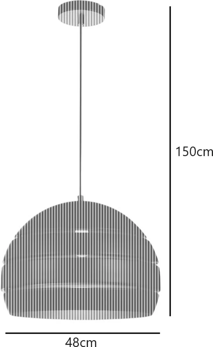 Freelight Hanglamp Djarin Ø48cm - Zwart/Goud