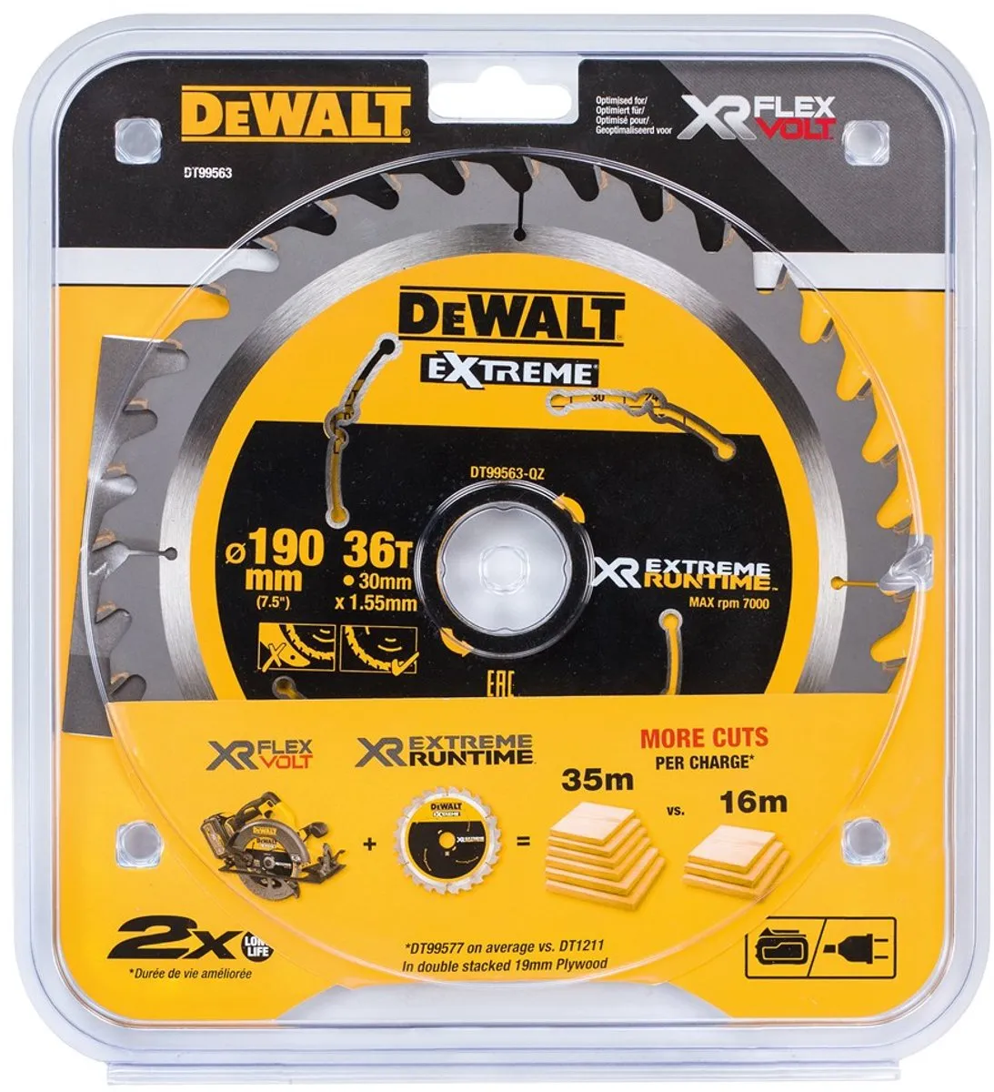 Black & Decker De walt cirkelzaagbladen 190mm 30mm 36t csb (Prijs per stuk)