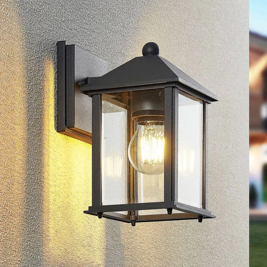 Lindby Wandlamp Buiten Aluminium Glas 1 Licht