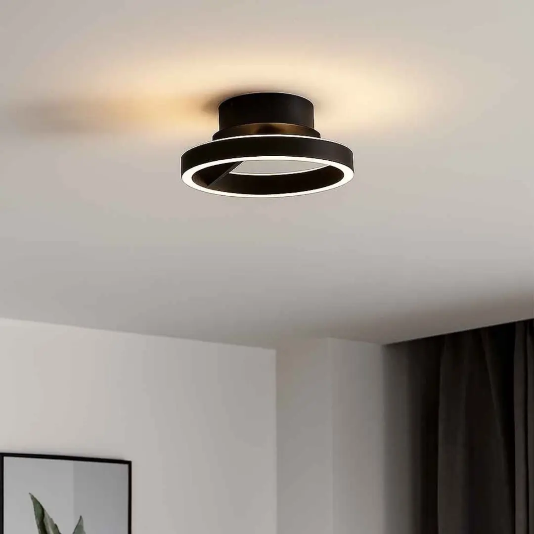 Freelight Pilota Plafondlamp Ø30cm - Zwart