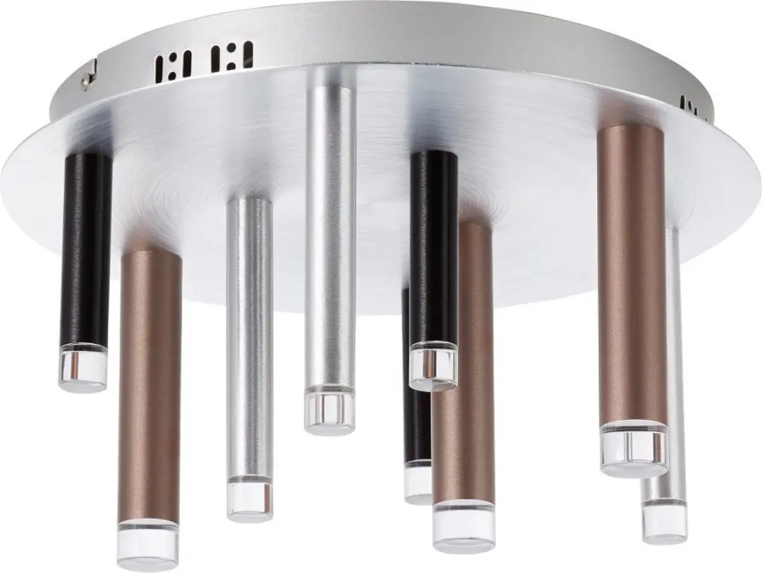 Brilliant Cembalo Plafondlamp 9x40cm - Zilvergrijs