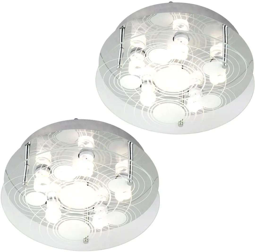 Globo Plafondlamp 6x GU10 Zilver