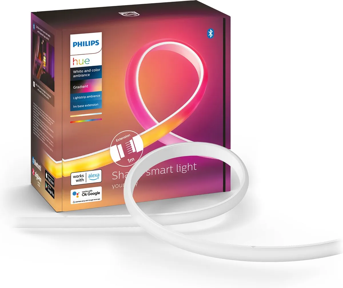 Philips Hue Gradient Lightstrip 1m Uitbreiding - Wit